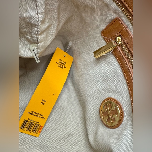 NWT Tory Burch Bombe Tote Tan with dust bag - Picture 6 of 14